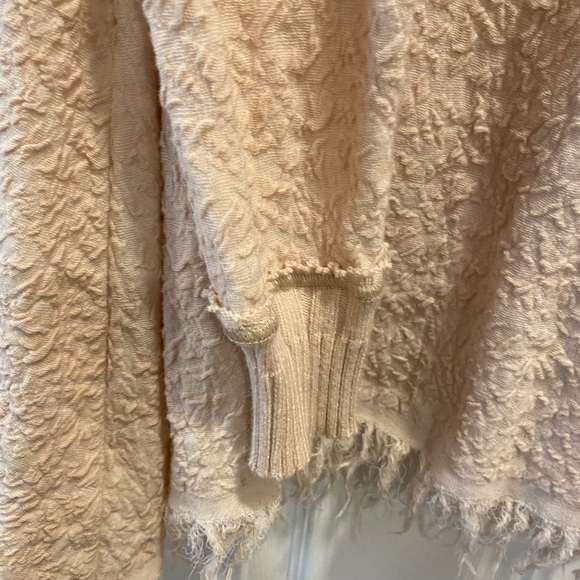 Free People Small Beige Textured Sweater - Picture 6 of 11